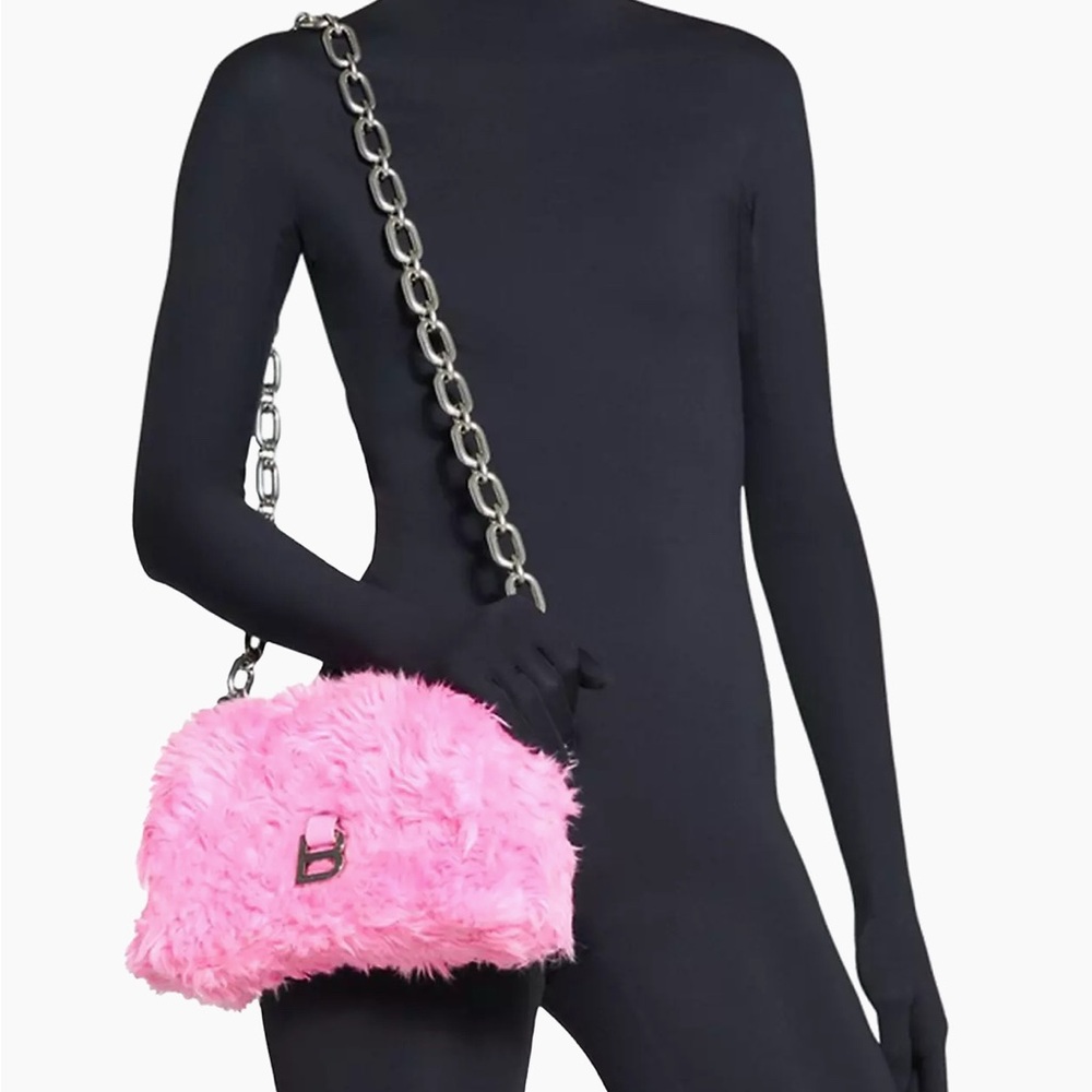 Balenciaga Pink Fur Bag - Picture 2 of 5